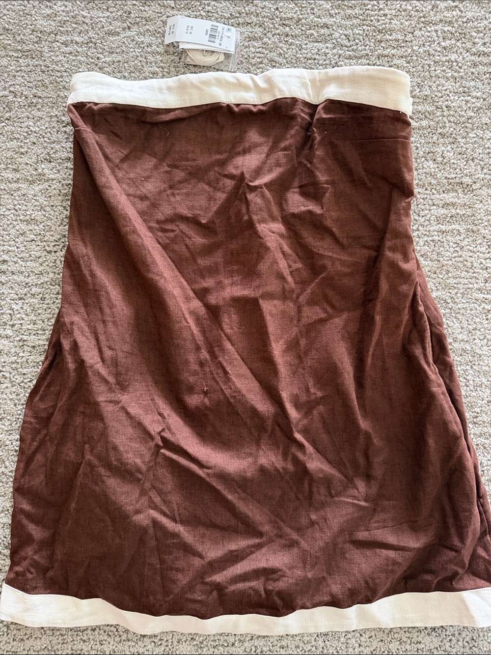 Abercrombie & Fitch Brown Skirt with Cream Trim